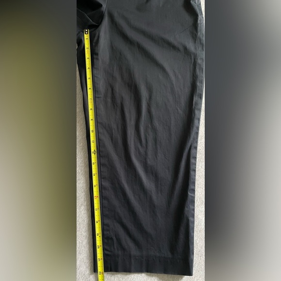 Talbots Women’s Sz 12 Petite Blue Flat Front Tapered Leg Dress Pant Side Zip - Picture 5 of 10